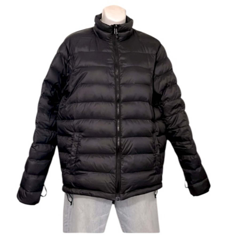 Port Authority Black Down Feather Lightweight Quilted Funnel Neck Puffer Jacket